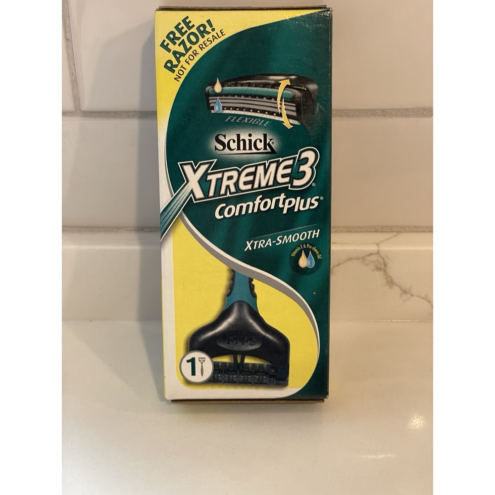 Schick Xtreme 3 Comfort Plus Razor‎ Xtra Smooth Comfort Sample 2007 New Travel